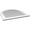 Ekena Millwork Round Top Surface Mount PVC Gable Vent: Non-Functional, w/ 3-1/2"W x 1"P Standard Frame, 32"W x 34"H GVPRT32X3401SN - alternate 5